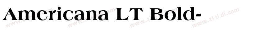 Americana LT Bold字体转换